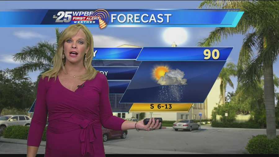 Sandra Shaw says to expect scattered showers and another steamy day on the final day of spring.