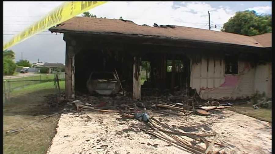 The Red Cross is assisting a local family after flames destroyed a home in West Palm Beach.