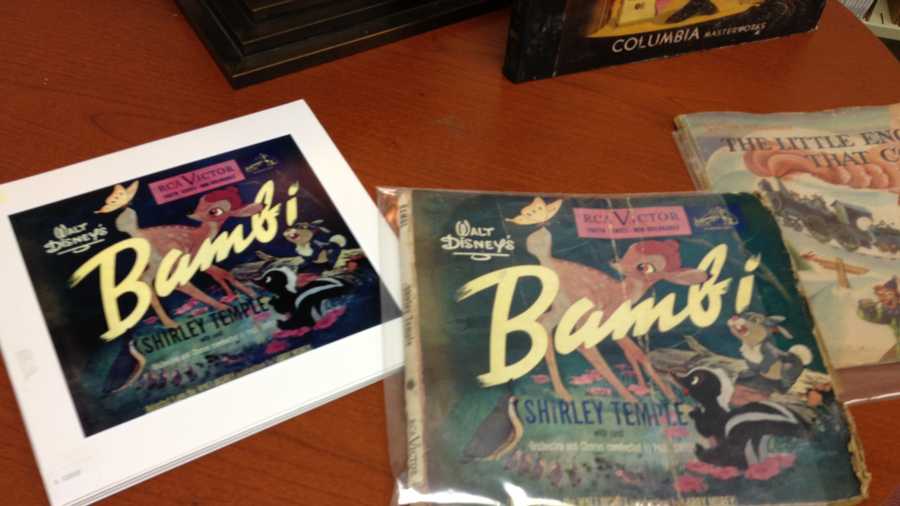 This Bambi record is one of hundreds of children's records that Florida Atlantic University's Recorded Sound Archives is working to restore.