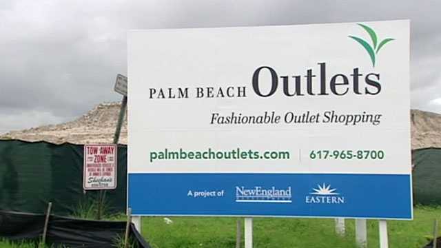 The Palm Beach Outlets is slated to open in 2014.