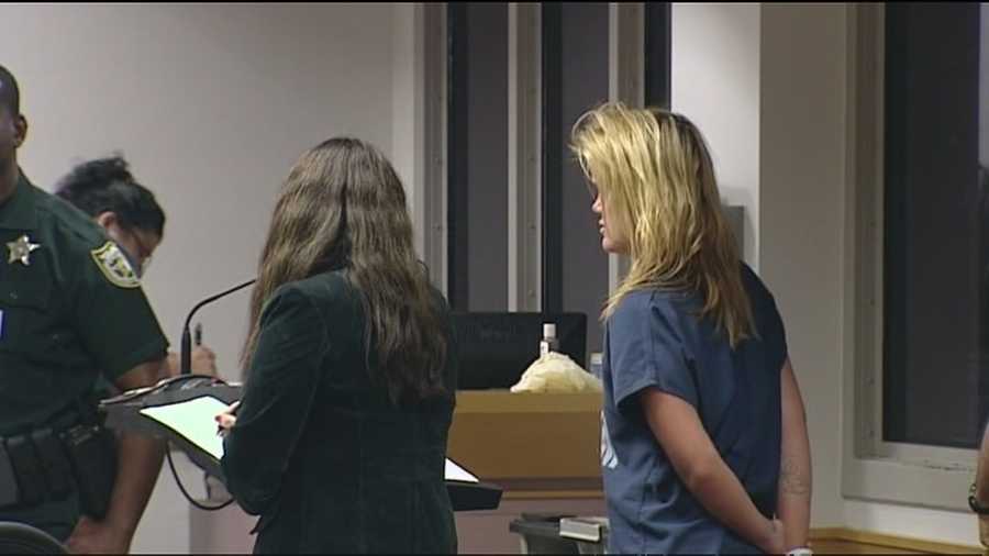 Christina Martell appears before a judge after her latest prostitution arrest.