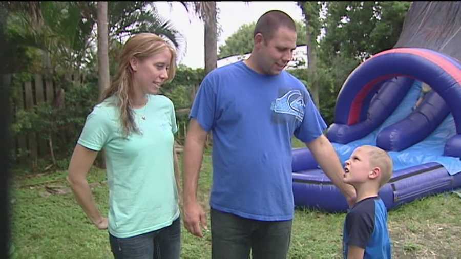 A local charity holds a barbecue to help raise money for an Ocala police officer's 5-year-old son, who was diagnosed with cancer.