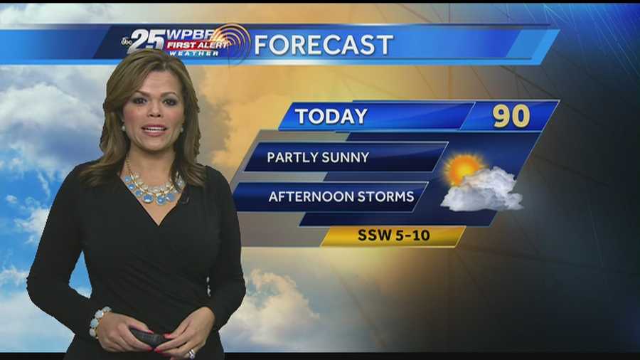Felicia says afternoon showers are on tap around South Florida once again Monday.