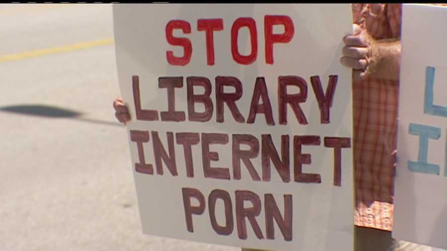 A local woman said she was stunned at a public library recently when she saw a man looking at Internet porn on a computer there.