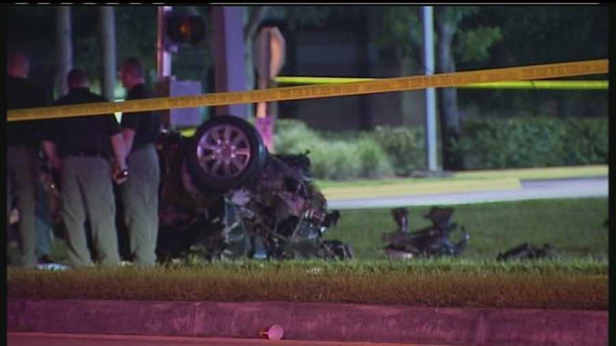 A man was killed in a car crash early Monday morning in Boca Raton.