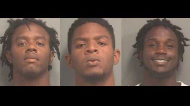 Tyrell Alexander, Jamar Alexander and Willie Hutchinson were arrested in West Palm Beach.