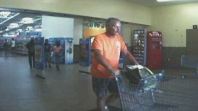 Police say this man stole power tools from the bed of a pickup truck outside a Walmart in Port St. Lucie.
