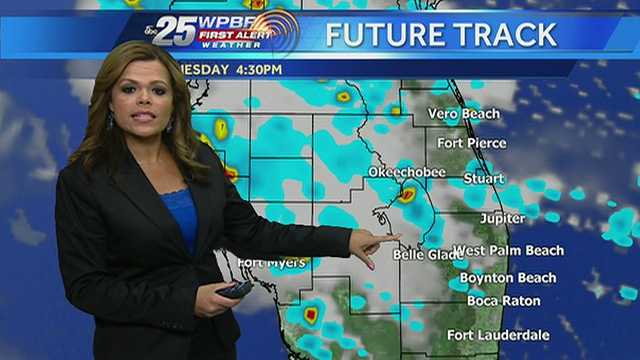 Felicia says showers are possible in some pockets of the viewing area Wednesday.