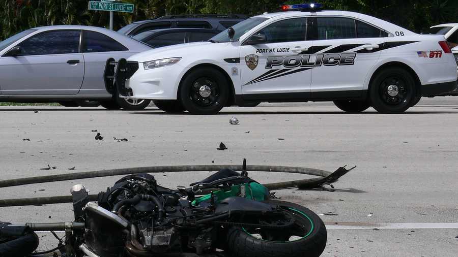 The 20-year-old driver of this motorcycle was killed in a collision with a bus in Port St. Lucie.