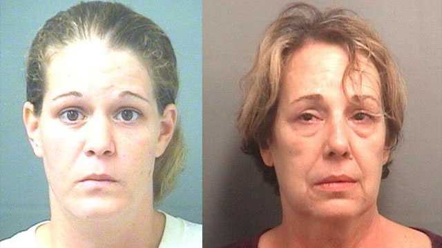 Catherine Hubartt (left) died of a drug overdose shortly after she was released from the Palm Beach County Jail, where she witnessed the death of cellmate Linda Cafarelli.