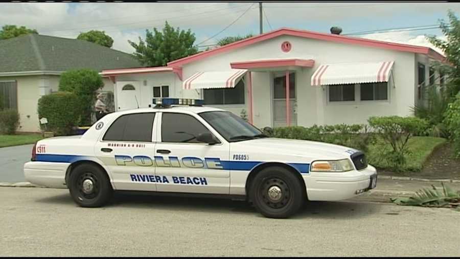 A suspect in an attempted robbery at a KFC in Riviera Beach is apprehended in a shed behind a home.