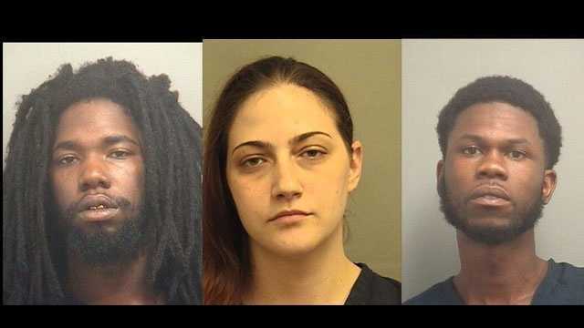 Lionel Cobb, Shelley Davis and Andrew Leonard were arrested after they were found sleeping in a Boynton Beach house, police say.