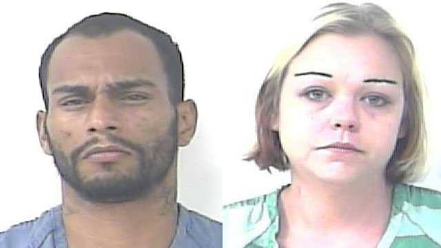 Anthony Cavil and Linsay Johnson were arrested in Port St. Lucie.