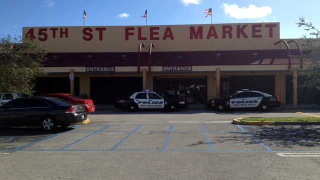 One man is in custody after a fatal shooting at the 45th Street Flea Market.