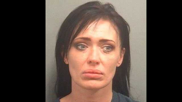 Kristina Averbach was arrested on a prostitution charge after she was caught giving oral sex in a parking lot, according to the Palm Beach County Sheriff's Office.