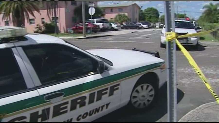 A shooting in Lake Worth sent one man to a hospital and forced two nearby schools into lockdown for a little while Tuesday morning.