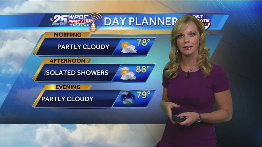 Sandra Shaw says it will be partly cloudy to mostly sunny on this Friday.
