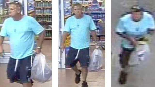 Police are trying to identify this man who stole a purse that fell out of a woman's shopping cart at Walmart last month.