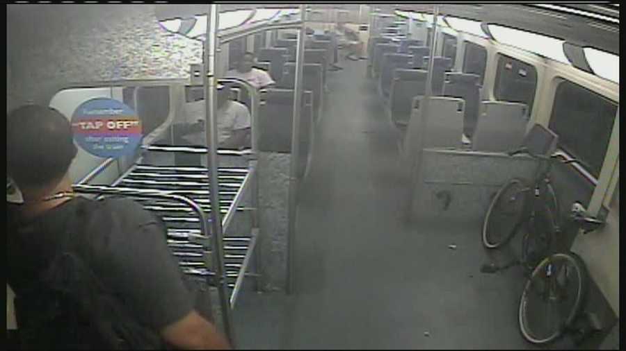 WPBF 25 News obtains surveillance video of a 26-year-old man in the moments before he jumped off a Tri-Rail train to retrieve his cellphone.