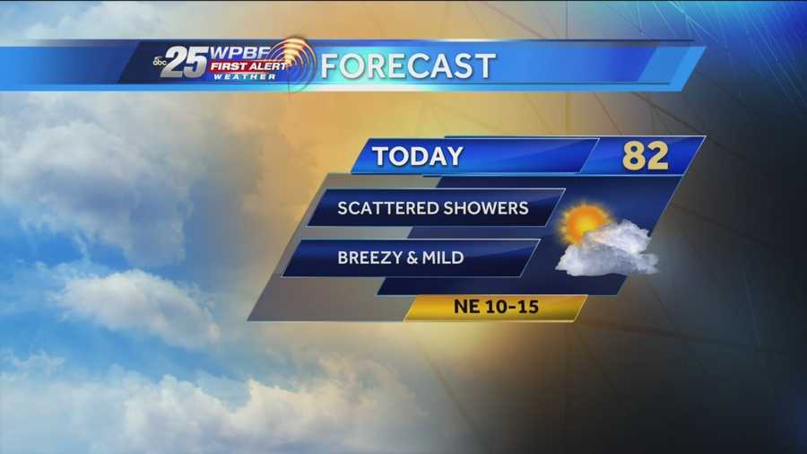Justin says it will be less overcast Sunday than it was Saturday, but there's still a lingering chance of showers.