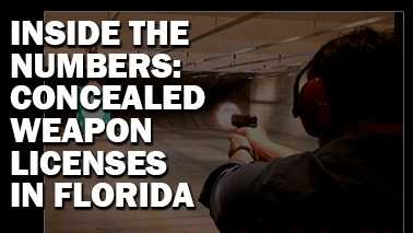 Take a look at the number of concealed-weapon licenses that have been granted in Florida. (Source: Florida Dept. of Agriculture & Consumer Services, Division of Licensing)