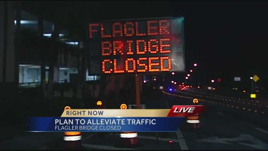 West Palm Beach Mayor Jeri Muoio gave an update Friday to the problems surrounding the Flagler Bridge.