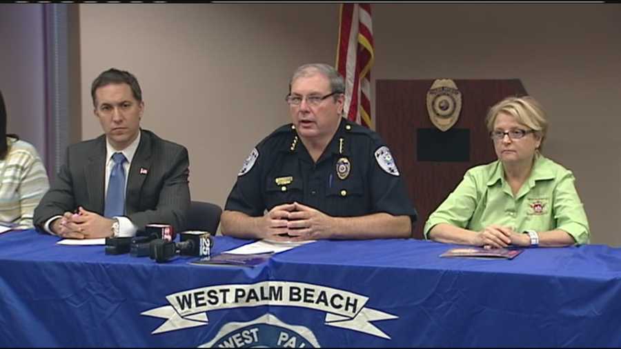 Palm Beach County state attorney Dave Aronberg and West Palm Beach Police Chief Vince Demasi announce Operation Youth Violence R.I.P.