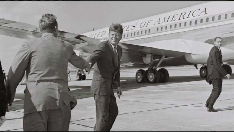 This is the last known photograph of JFK in West Palm Beach, moments before he boarded Air Force One at Palm Beach International Airport.