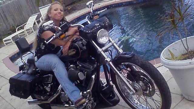 Donna Scarberry was killed when her Harley-Davidson motorcycle collided with a minivan in Port St. Lucie.