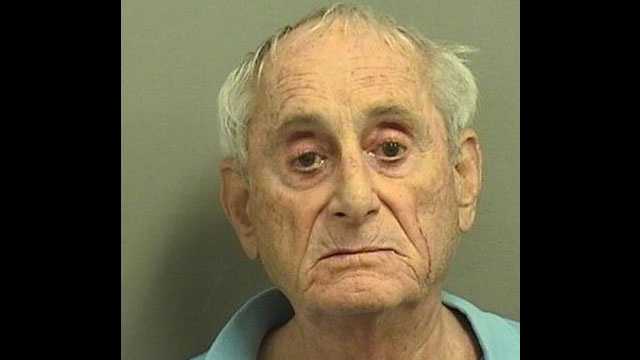 Edward Aronson is accused of pushing his wife to the floor, injuring her hip.