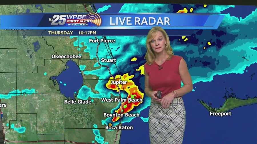 Sandra says the flash flood warning has been canceled but the areal flood watch is still in effect until 4 p.m. Friday.