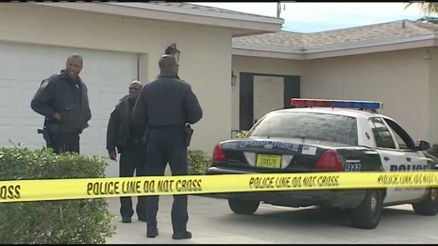 Police are at the home of former Palm Beach County Commissioner Maude Ford Lee.