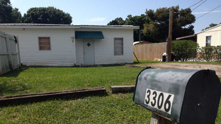 A man was shot during a home invasion at this house in Okeechobee on Sunday night.