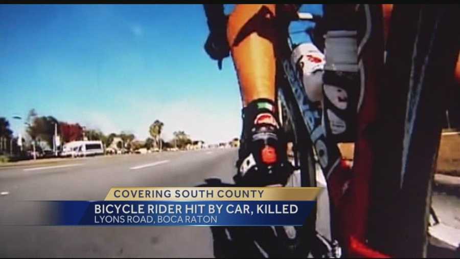 The bicyclist who was killed Wednesday in Boca Raton has been identified, as has the woman who was driving the minivan that struck him.