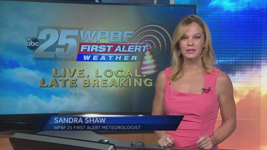Sandra says a front will bring cooler and less conditions to South Florida on Wednesday.