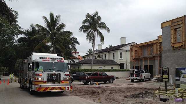APRIL 22: Three construction workers were injured -- one of them seriously -- when 2,000 pounds of steel, concrete and wood fell on them at a site in Boca Raton on Tuesday.