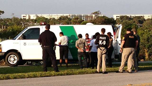 APRIL 24: Eight migrants were taken into custody and officials were looking for five more in the Jupiter/Tequesta area Thursday morning.