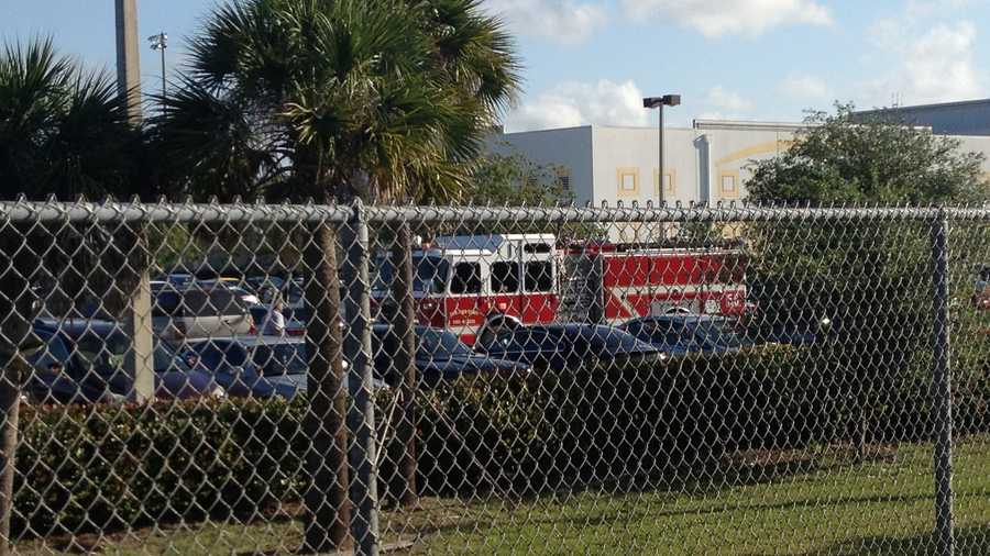 APRIL 30: Crews responded to West Boca Raton Community High School Wednesday morning after a car struck two students in the parking lot.