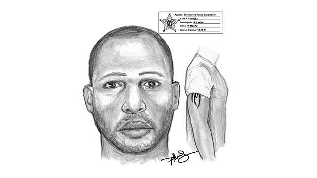 Police released a sketch of the man who forced a woman into his car before she was able to escape.
