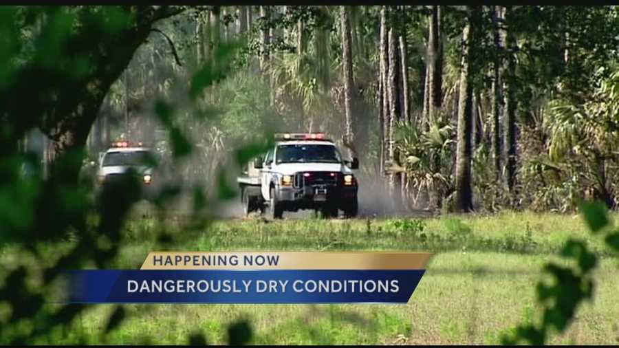 Dry weather is keeping Florida Forest Service officials on their toes on the Treasure Coast this week.
