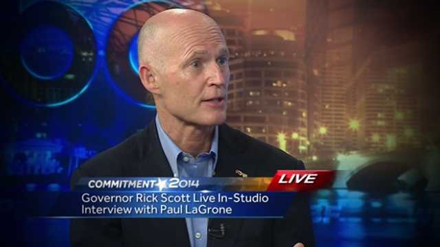 Gov. Rick Scott visited the WPBF 25 News studios Wednesday morning, and covered a wide range of topics including medical marijuana, tax cuts and of course his Democratic opponent Charlie Crist.