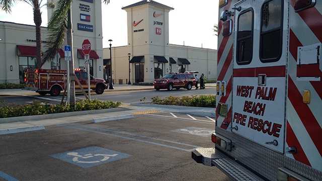 MAY 8: A small gas leak was quickly capped at the Palm Beach Outlets early Thursday morning.