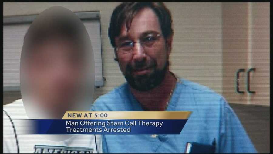 Undercover agents arrested a man claiming to be a doctor who was providing stem-cell treatments for injured athletes. Authorities say the man has no medical professional licenses.