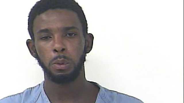 Tavares Docher is accused of attacking several deputies and firefighters in St. Lucie County over the weekend.