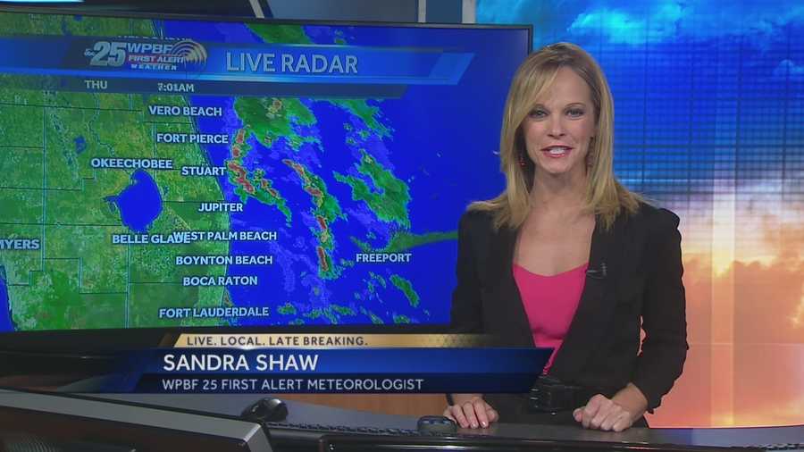 Sandra says a wet Thursday is on tap, with showers likely throughout the area and storms possible in some parts of town as well.
