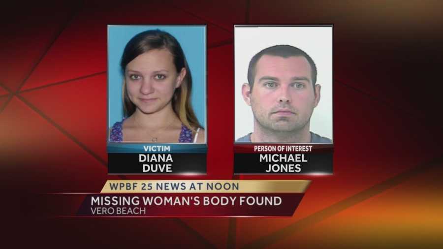 Shortly before noon Monday, Vero Beach police confirmed that they found a body inside missing 26-year-old Diana Duve's car in Melbourne.