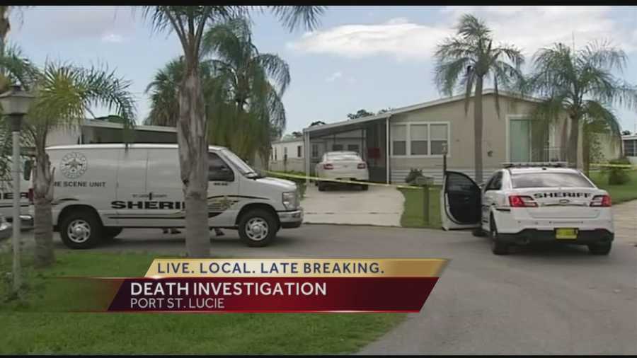 The Palm Beach County Sheriff's Office is investigating a death in the Spanish Lakes Riverfront community in Port St. Lucie where deputies say a woman was found dead inside her home. Authorities say they did receive a confession to the murder by the woman's alleged boyfriend.