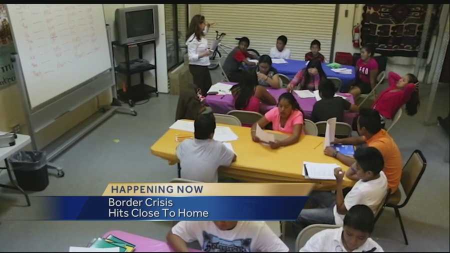 The border crisis is sending undocumented refugees to Lake Worth. Reporter Randy Gyllenhaal has the story.