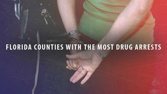 Take a look at which Florida counties have the most drug arrests according to the Florida Department of Law Enforcement. (Counties ranked by drugs arrests as a percentage of population)