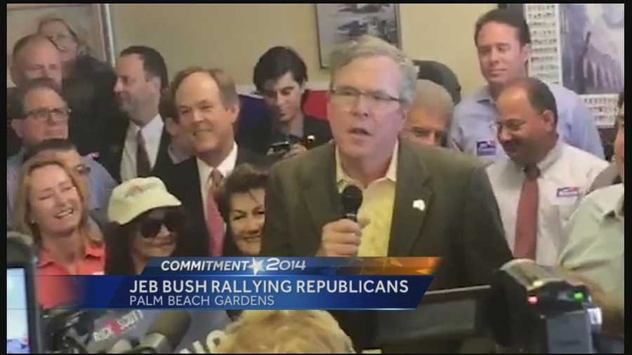 Jeb Bush rallying Republicans ahead of Election Day